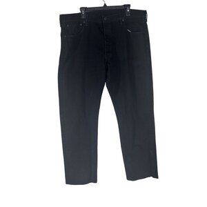 Levi's 501 Jean's Men's Button Fly Regular Fit Black Jeans Size W42‎ L32 Denim